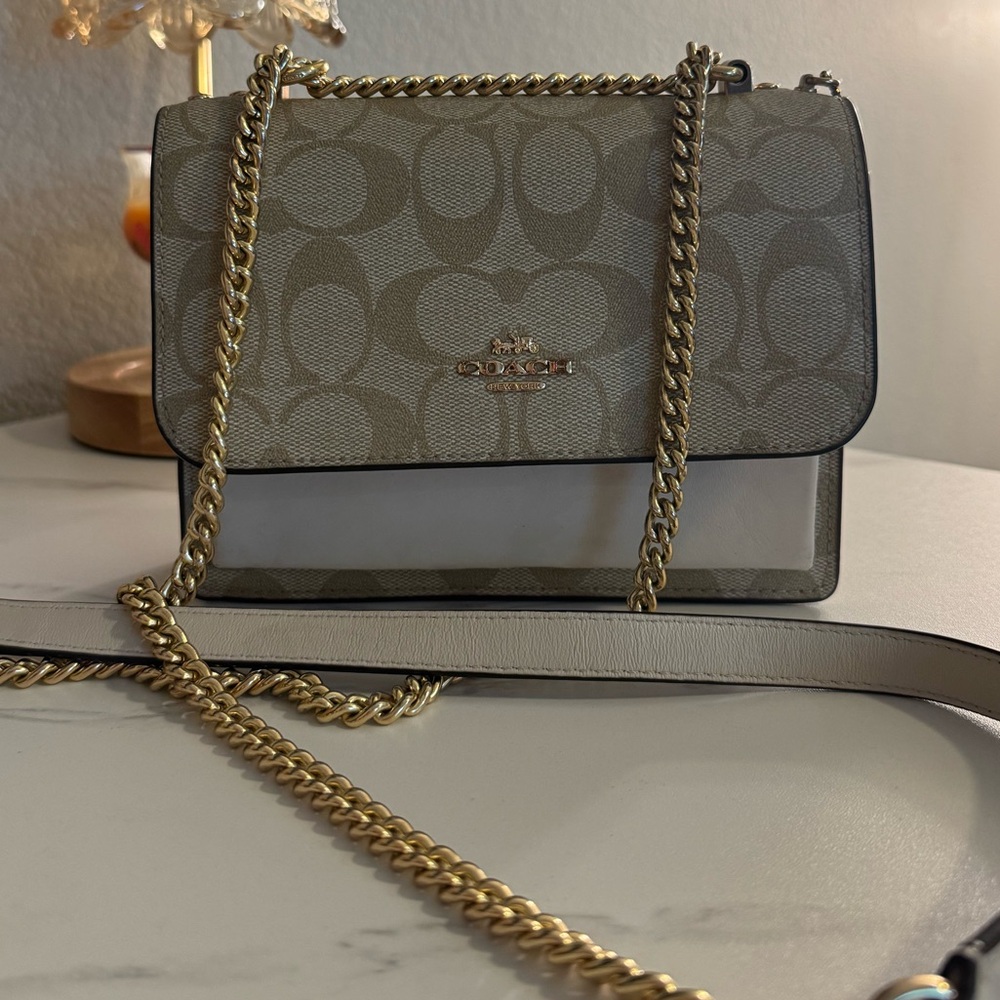 Klare Crossbody Coach Tan and Gold Women's Bag